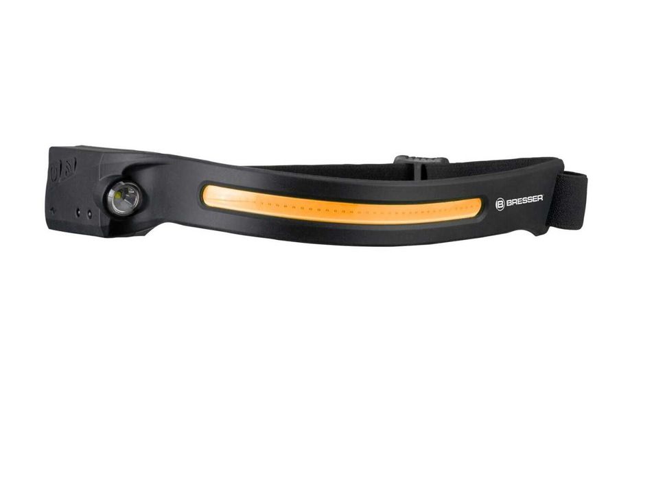 Lampa frontala banda LED BRESSER PREMIUM pornire automata lanterna
