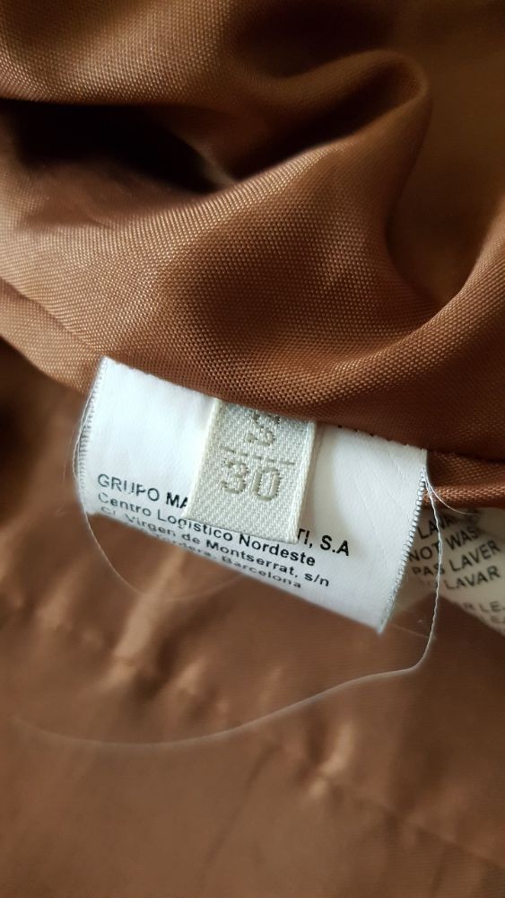 Кожено сако Massimo Dutti