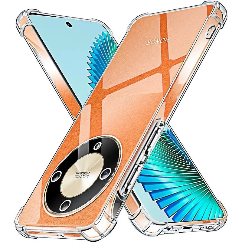Honor Magic 7 6 5 Lite/Удароустойчив силиконов кейс с камера протектор