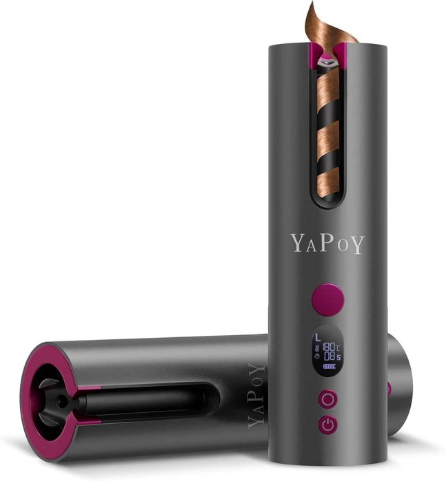 Безжична автоматична маша за къдрене с LCD дисплей, 5 температури