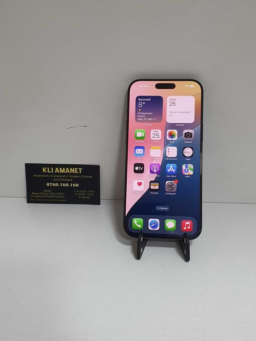 iPhone 16 Pro Max, Bat. 100%, Garantie - KLI Amanet