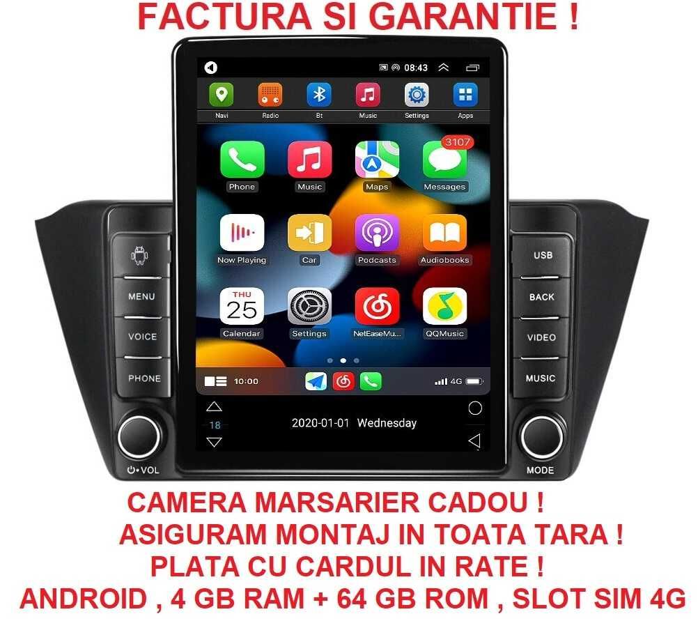 Navigatie Skoda Fabia din 2015 - 2021 Ecran TESLA 9.7 " 4GB Garantie