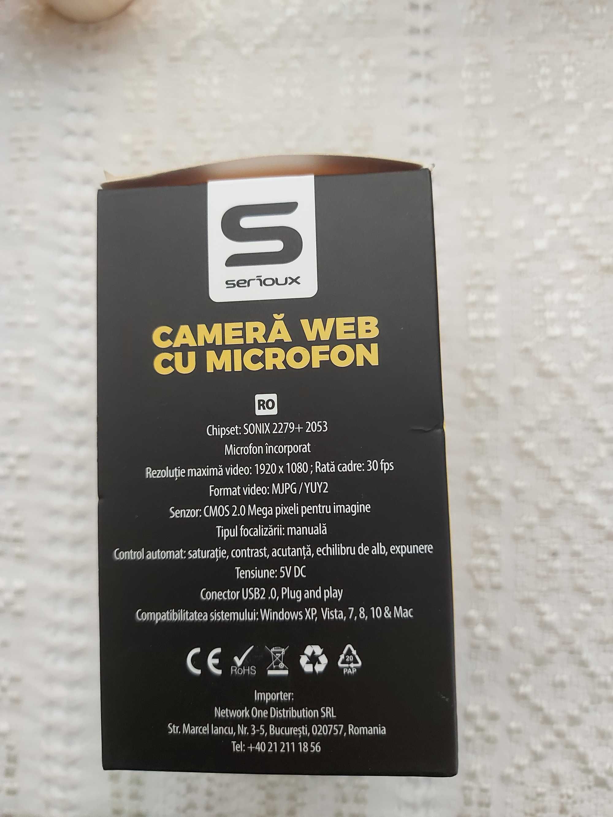 Camera WEB cu microfon Full HD 1080p