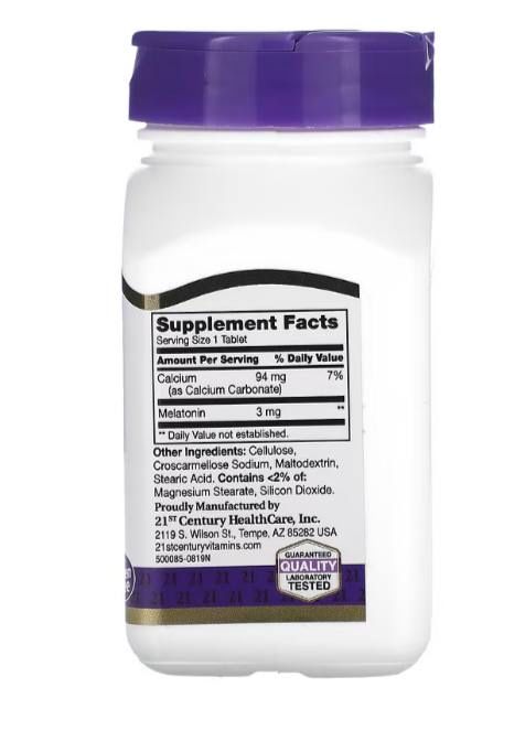 Melatonin 3mg улучшает сон