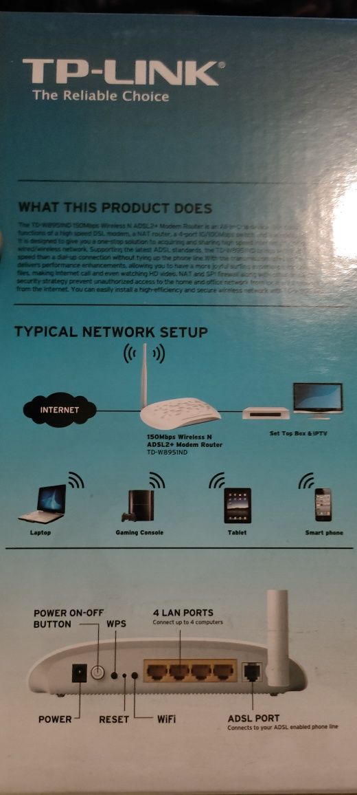 ADSL router TP-LINK TD-W8951ND