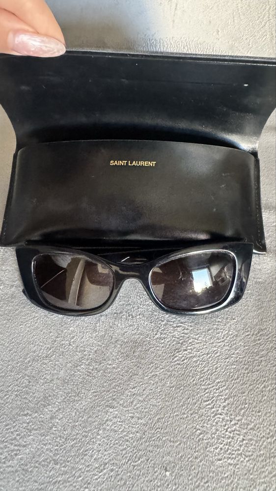 Слънчеви очила Saint Laurent SL 593 001 cateye
