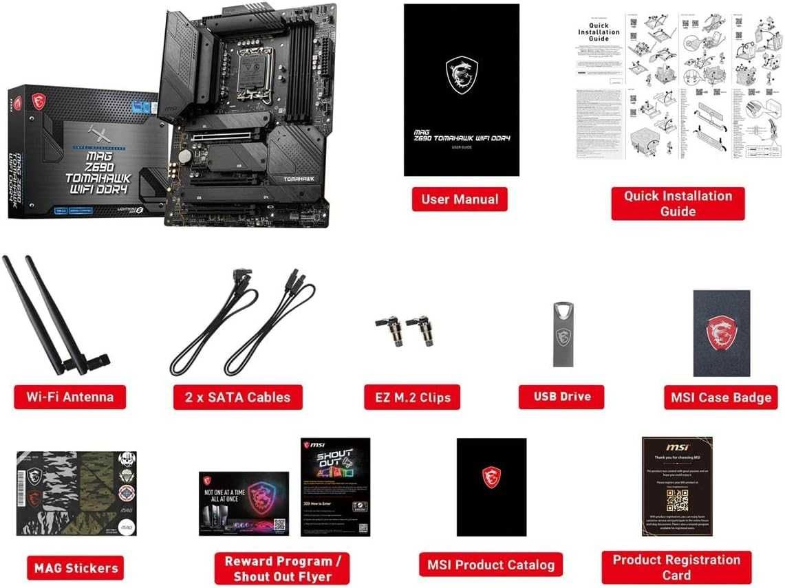 MSI MAG Z690 Tomahawk WiFi DDR4 Gaming Motherboard
