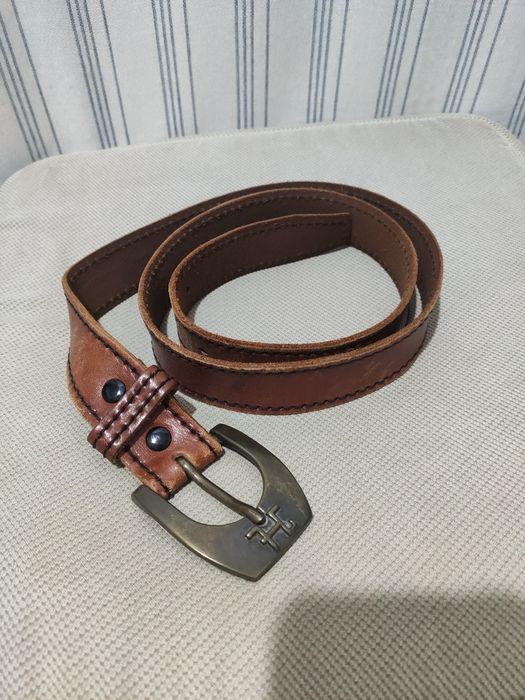 Curea vintage din piele Made in West Germany 110x3cm