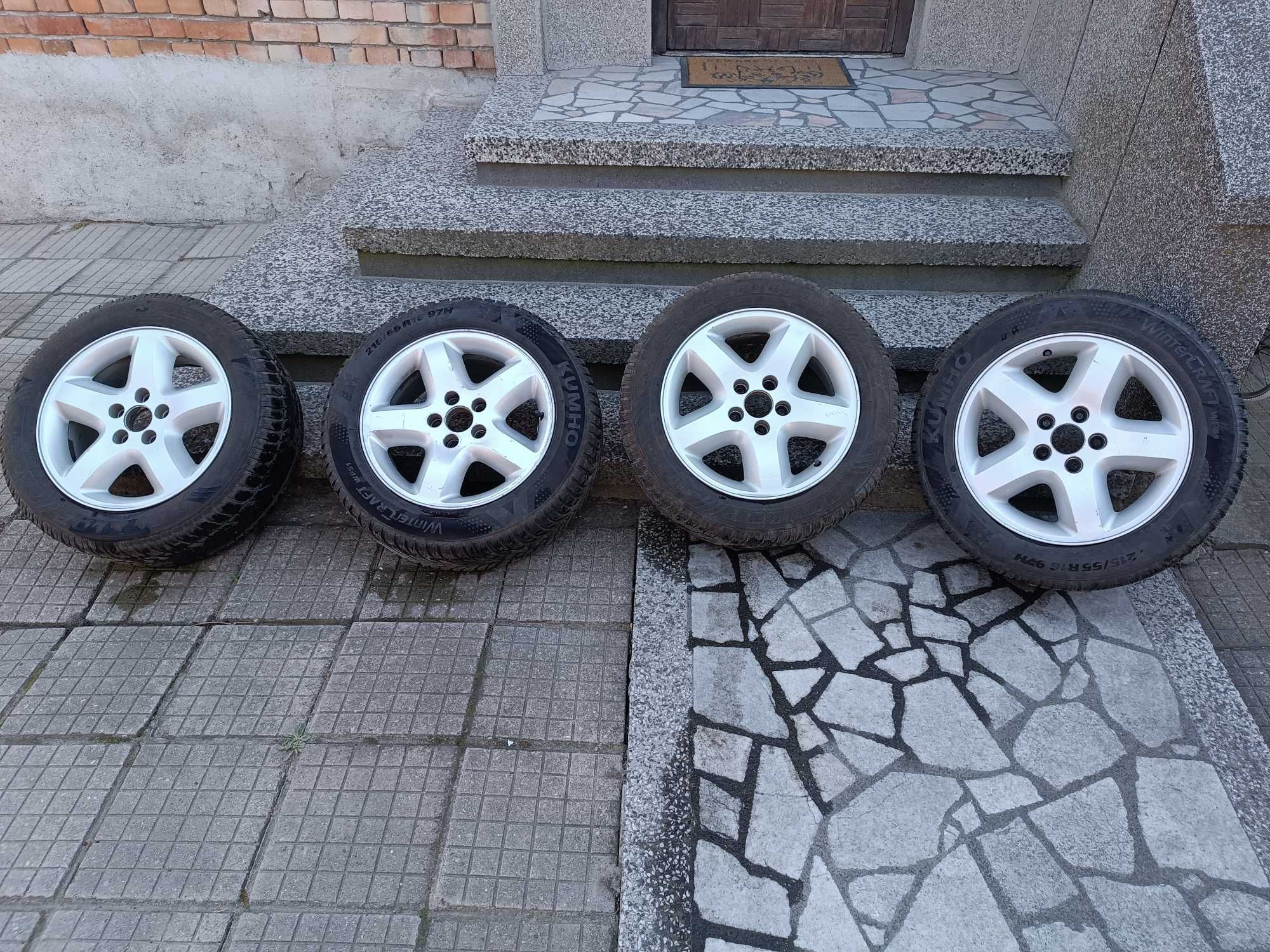 Алуминиеви джанти 16 Опел Вектра C,Омега и 2 зимни гуми на един сезон