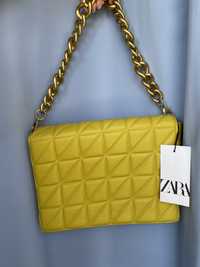 Чанта Zara-цвят лайм