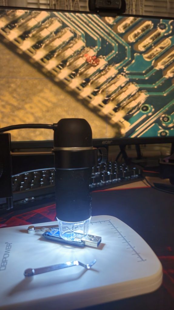 USB дигитален микроскоп DBPOWER с 300x увеличение и 5MP сензор