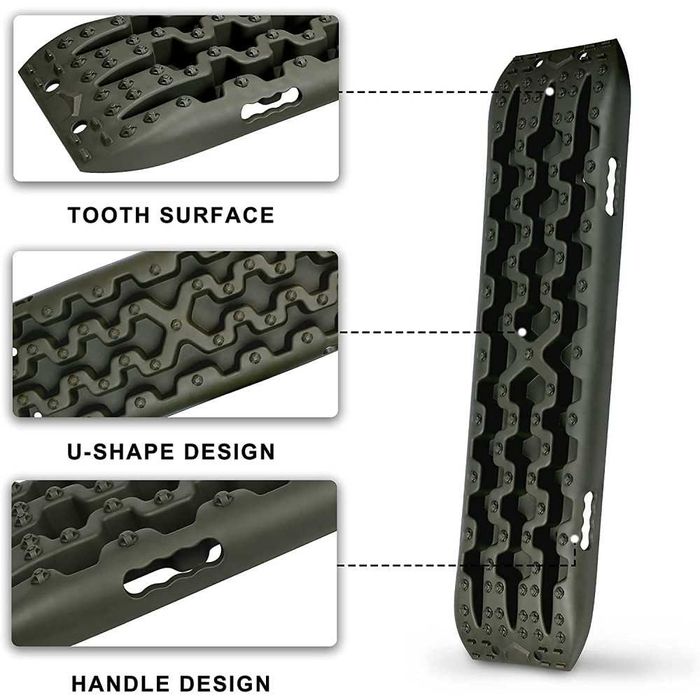 Комплект от 2бр подложки постелки против боксуване OFFROAD пътеки