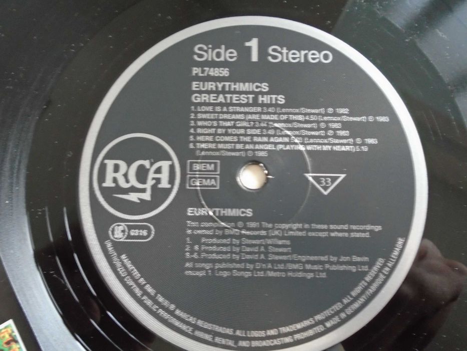 плочи Depeche mode и Eurythmics