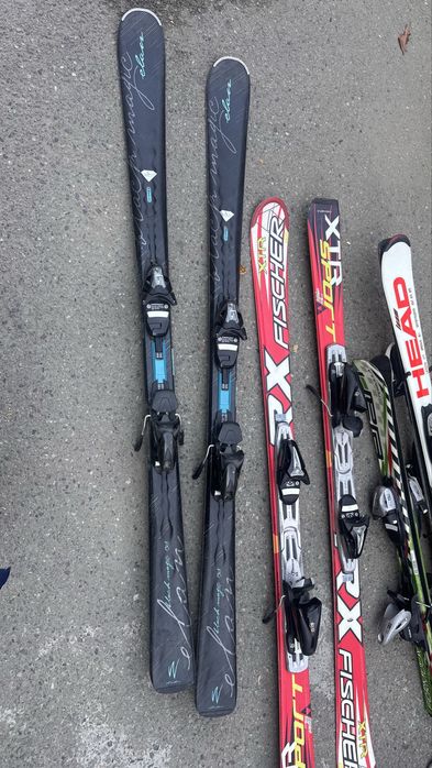 Лыжи, ботинки 4 пары