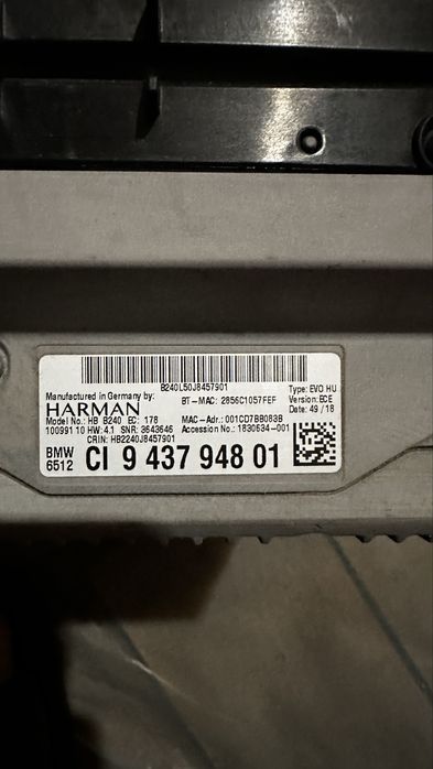 Navigatie bmw f30 f31 nbt evo id5/6