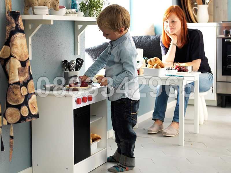 НОВА! Детска дървена кухня 49х49x30см