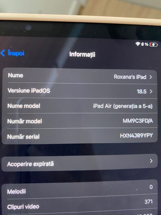 Ipad Air 5 (2022), 64 GB, Wi-Fi, Generatia 5