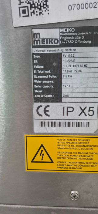 Masina profesionala,vase,pahare,ustensile,MEIKO FV 130.2,restaurant