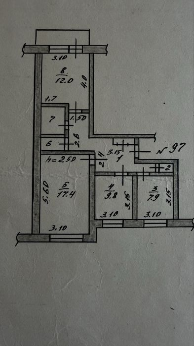 Продам 3-комнатную квартиру