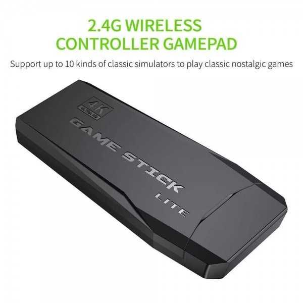 Безжична ретро конзола GAME STICK 4K HDMI - 10000 игри