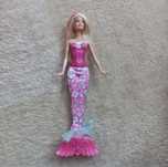 Момичешки играчки: barbie, люлка и легло за бебе, кукла