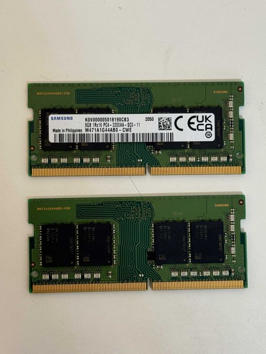 Оперативная память RAM Samsung SO DIMM 2x 8 GB для ноутбука