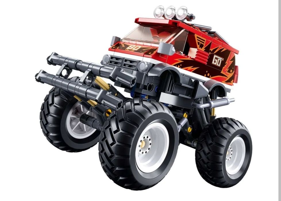 Конструктор Lego  Sluban Монстр Трак 261деталь Красный M38-B1159