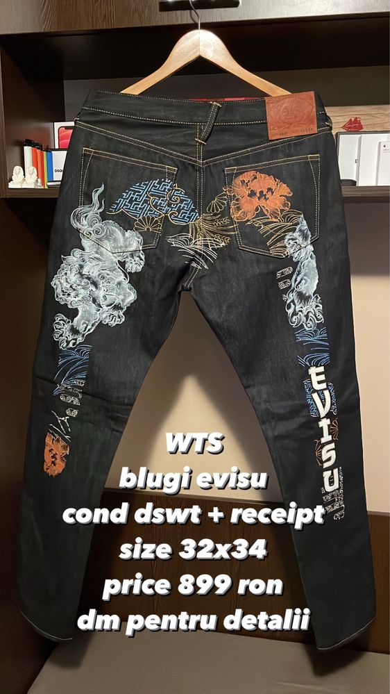 blugi evisu legit (nu ed hardy/stussy/carhartt/rick/jnco)