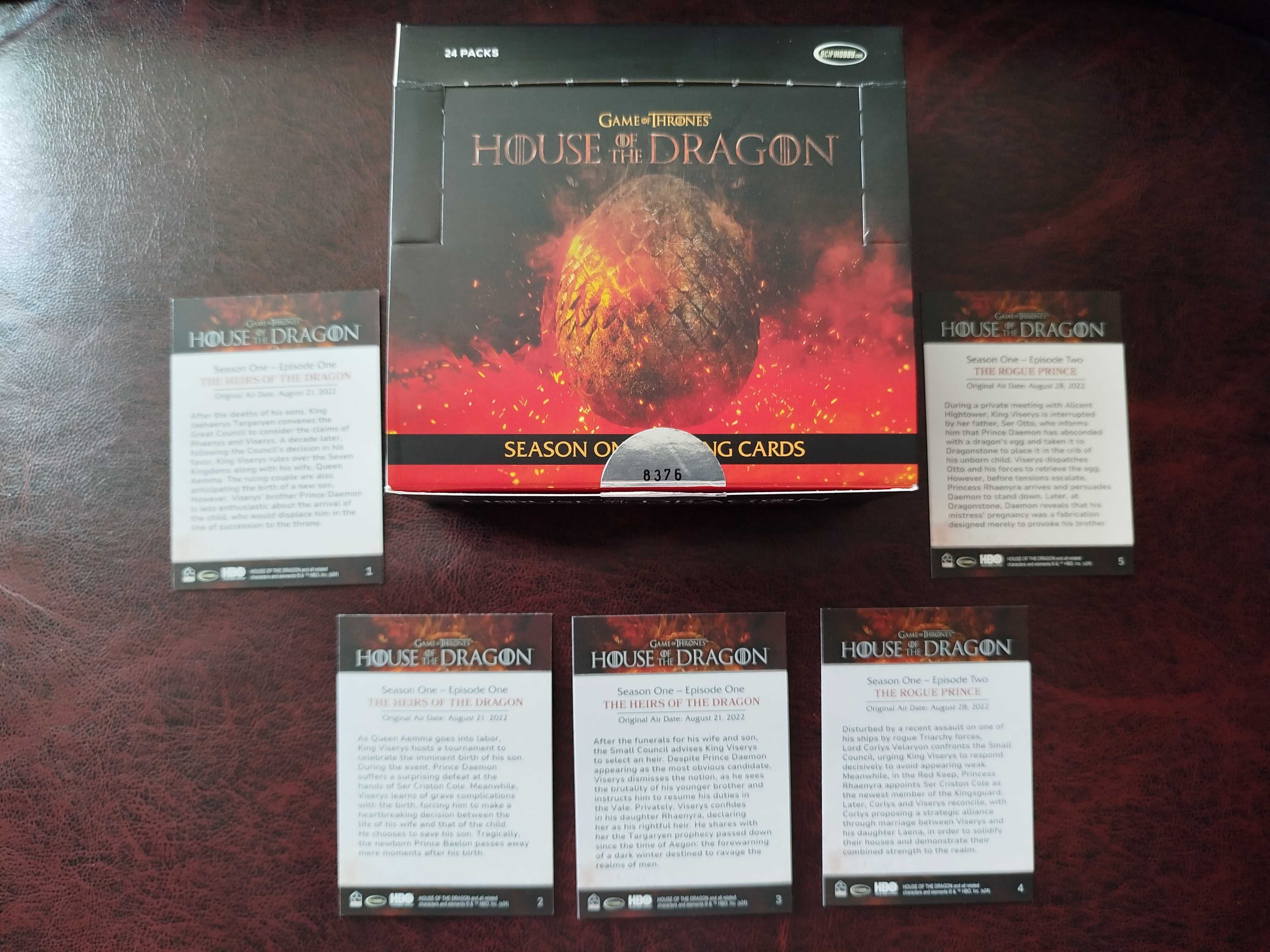 Домът на дракона / House of the Dragon колекционерски карти комплект