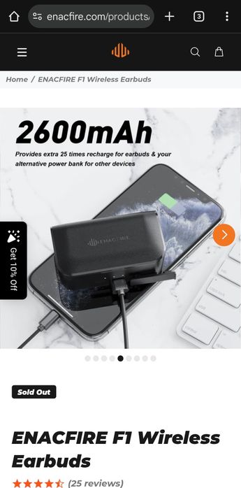 Căști bluetooth cu baterie externă