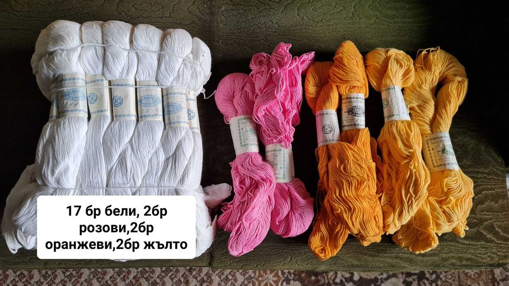 прежда копринени конци куки игли