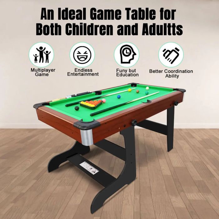 Сгъваема билярд и снукър маса с безплатна доставка