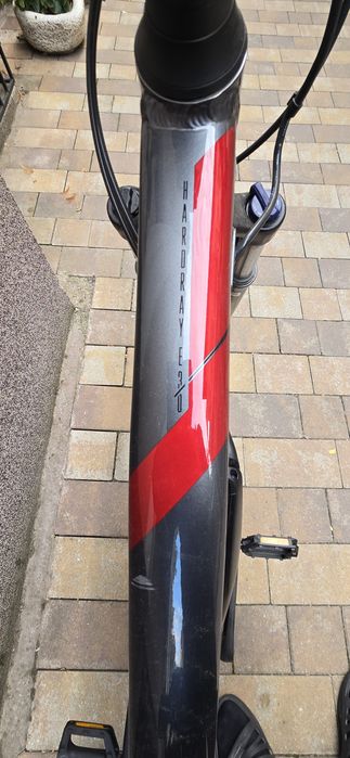 Bicicleta Electrica Raymon HardRay E3.0-27.5 Inch,L, Gri-Rosu