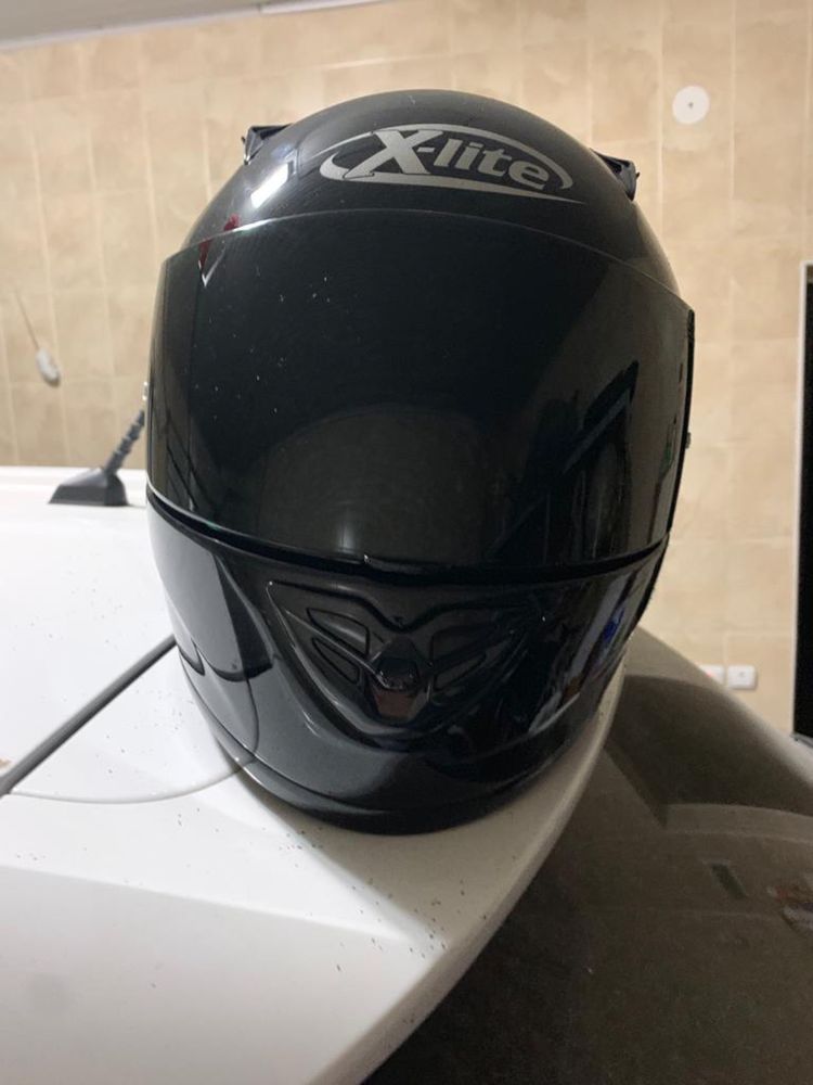 Мото-шлем с визовом(прозрачным)