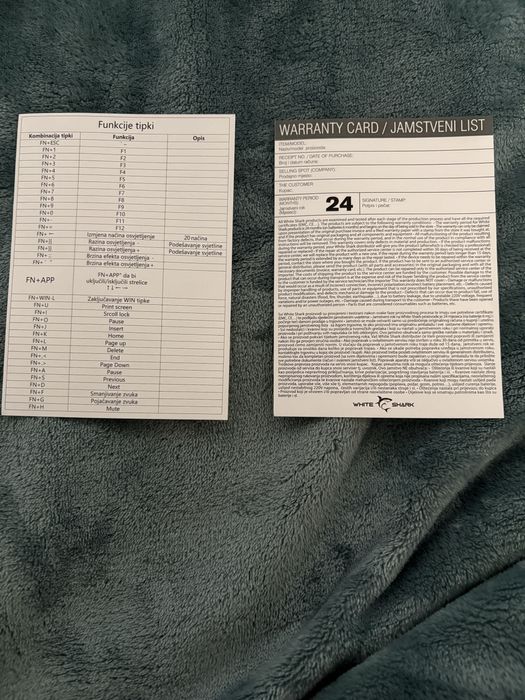 Клавиатура White shark shinobi!!!