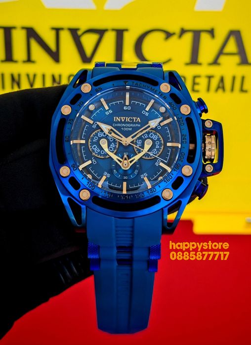 INVICTA Rally Rage Blue 53 mm, Инвикта нов ръчен часовник