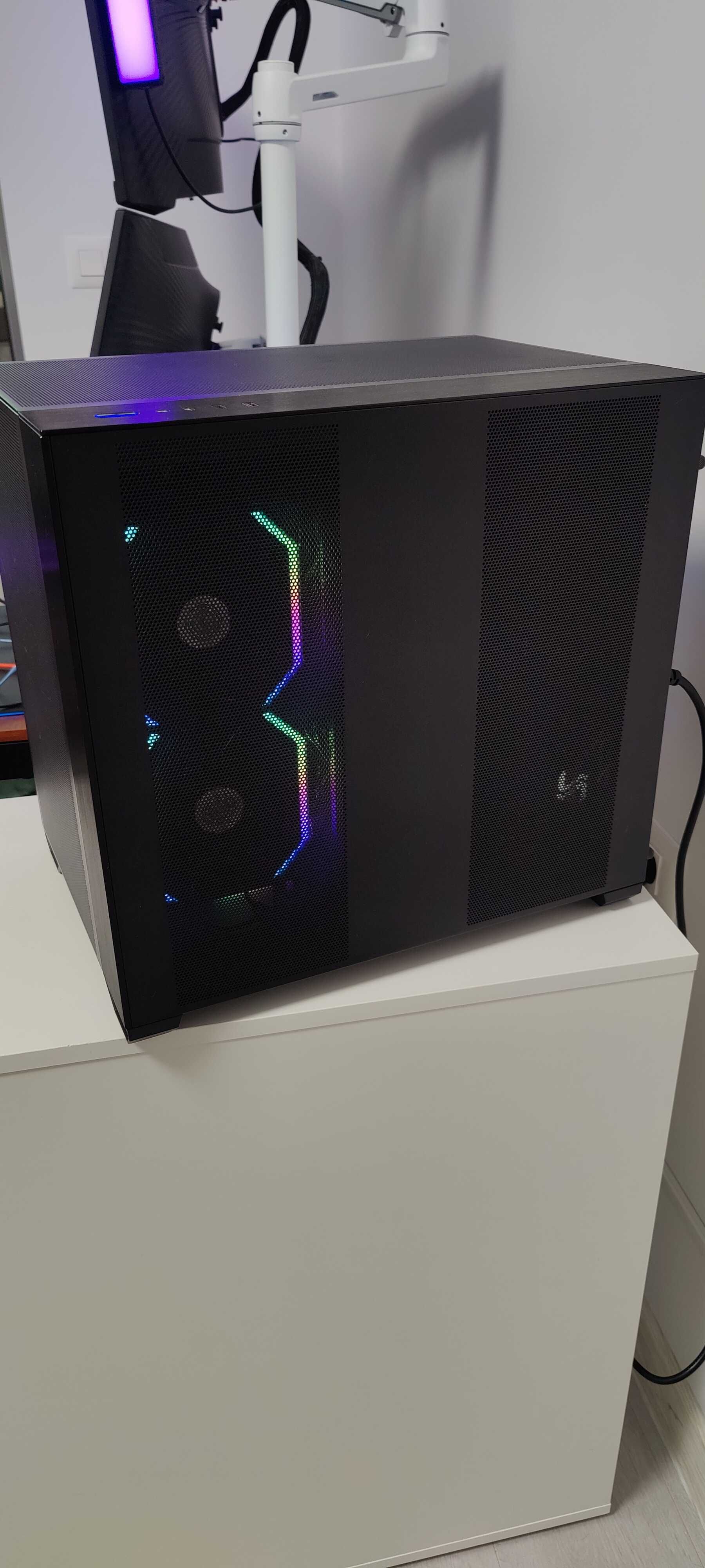 Carcasa Lian Li O11 Air Mini (cu 9 ventilatoare Lian Li)