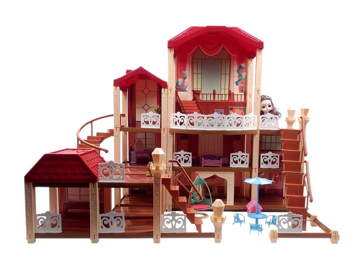 Кукольный домик «Starry House» 3 этажа + кукла (70*60*40 см.)