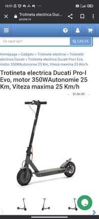 Trotineta Ducati pro 1  evo (citiți descrierea