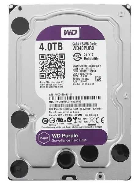 Жесткий диск HDD 4 TB Western Digital Purple