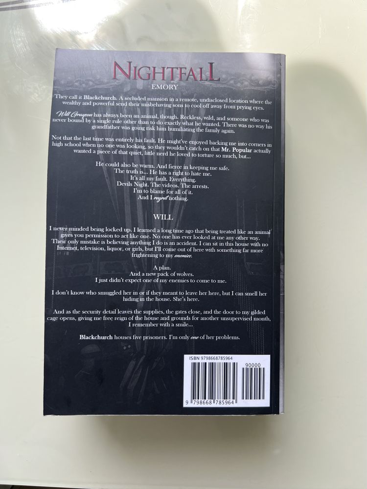 Carte Nightfall Penelope Douglas in ENG