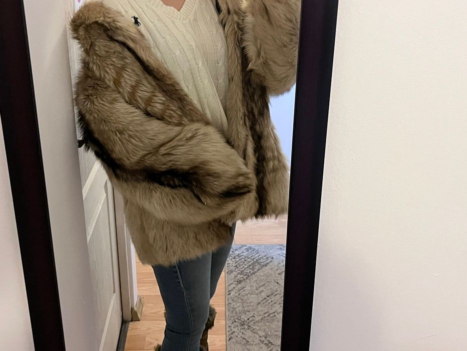Haina superbă  blana naturala