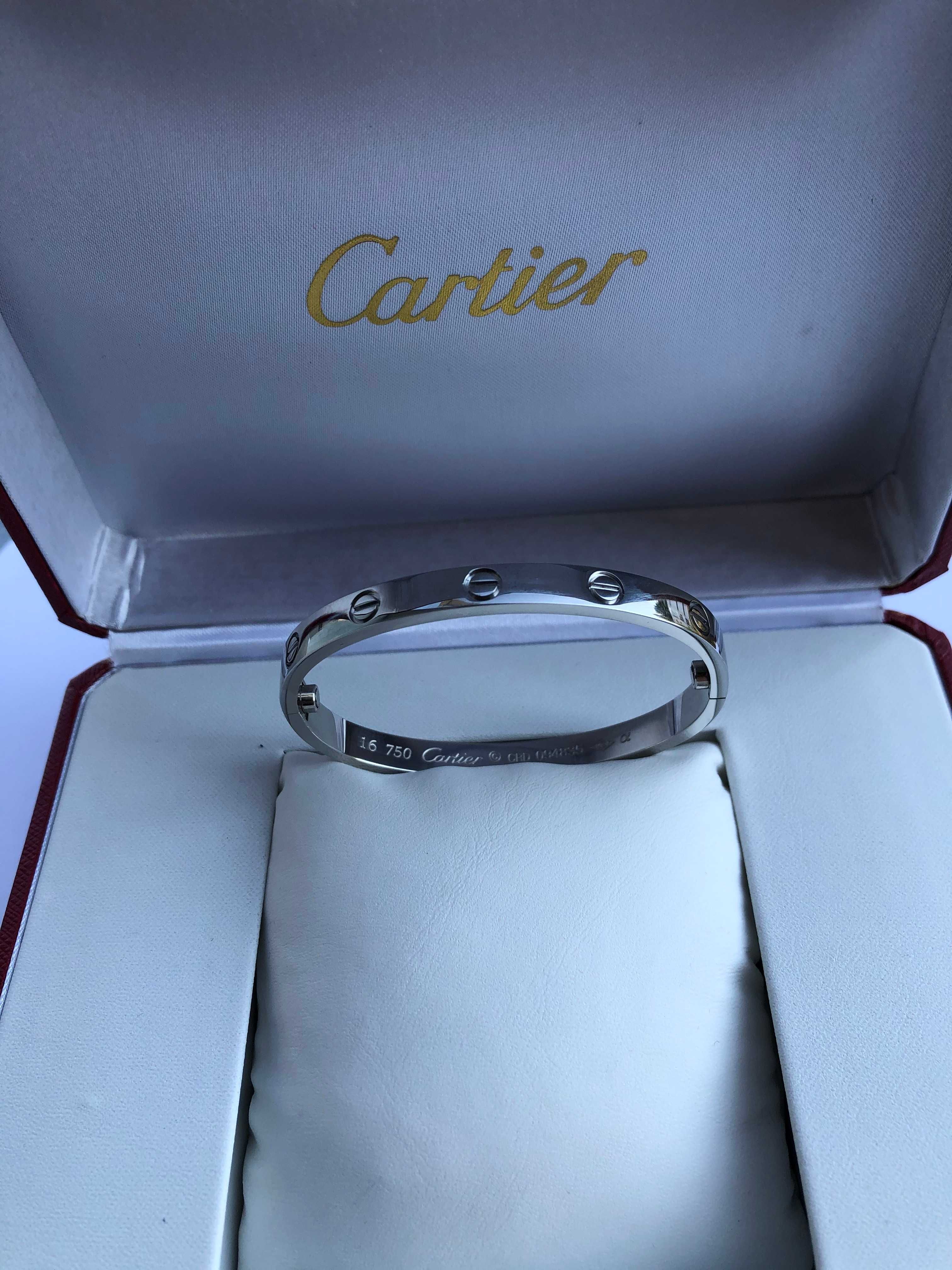 Brățară Cartier LOVE 16 Aur alb 18K