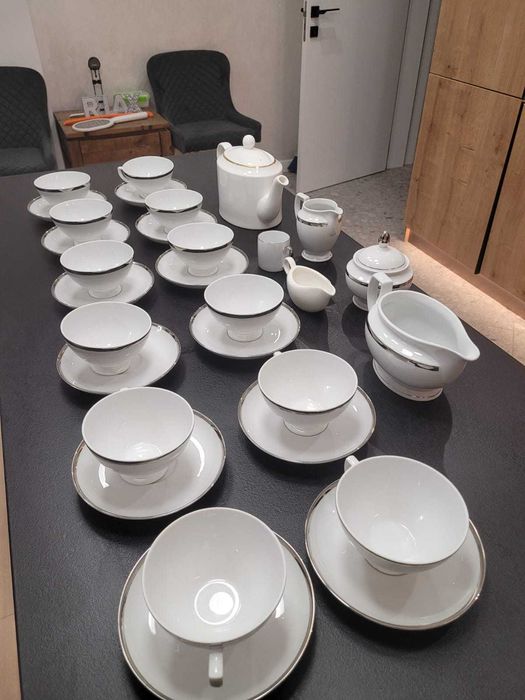 30-частов комплект за чай от баварски немски порцелан