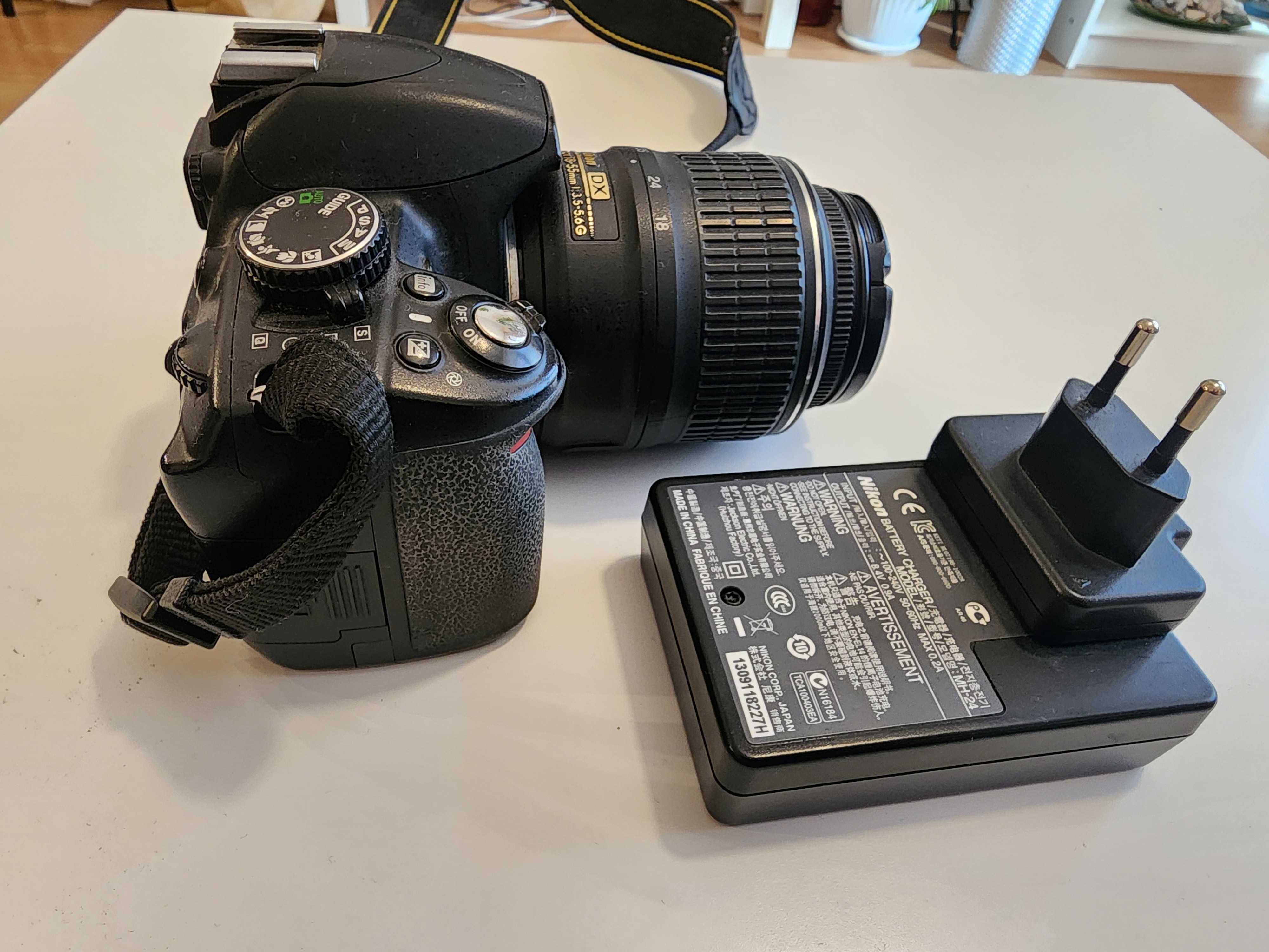 Nikon D3100 + обектив Nikon AF-S Nikkor 18-55 mm 1:3.5-5.6G