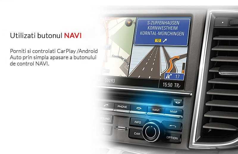 CarPlay & Android Auto Porsche CDR3.1 BUCURESTI