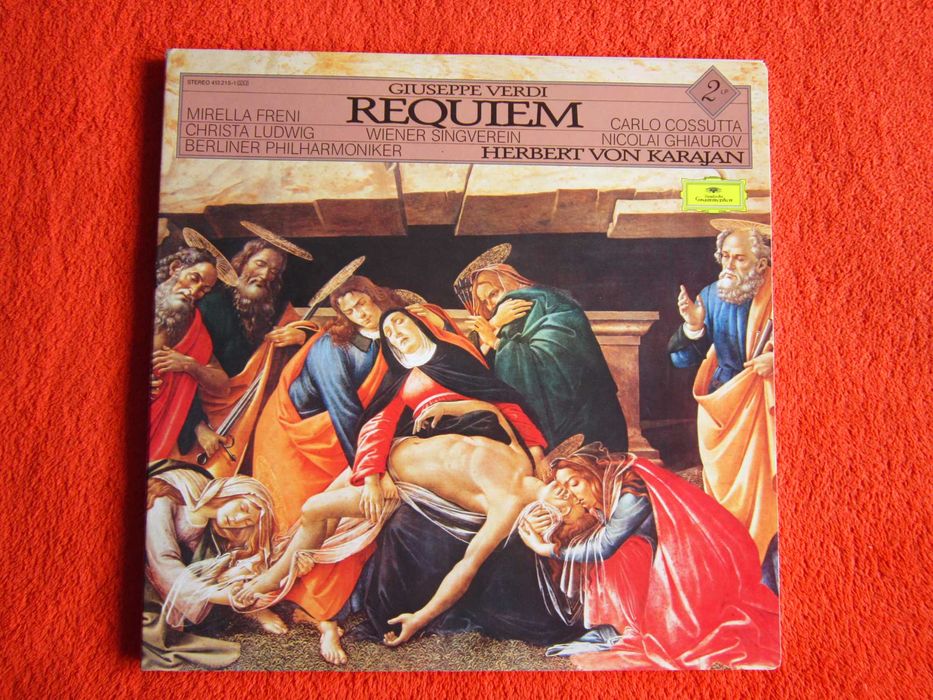 vinil rar Verdi Da Requiem Karajan Messa  -Freni,Ghiaurov 1972