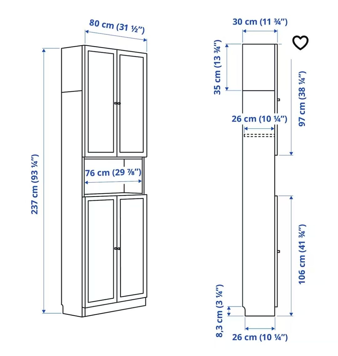 Dulap Ikea nou 2 bucati