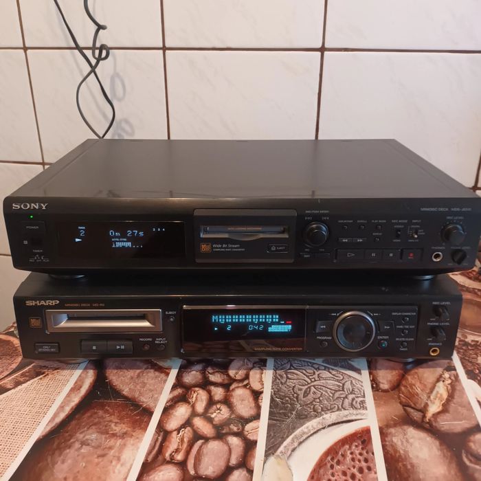 Mini disc Sony și Sharp recordere