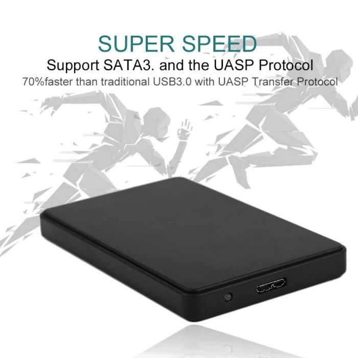 Корпус для жестких дисков 2.5, USB 3.0 поддержка до 3 ТБ HDD и SSD